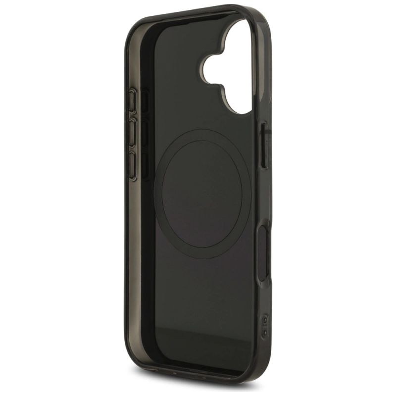 Etui AMG Double Layer Transparent Rhombs MagSafe do iPhone 17 - czarno-czerwone - obrazek 7