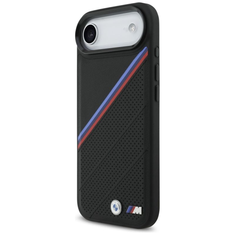 Etui BMW M Tricolor Metal Logo MagSafe do iPhone 17 Air - czarne - obrazek 2