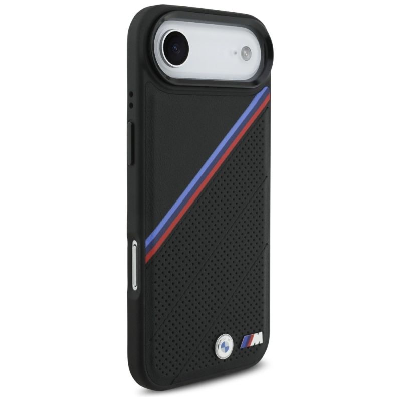Etui BMW M Tricolor Metal Logo MagSafe do iPhone 17 Air - czarne - obrazek 4