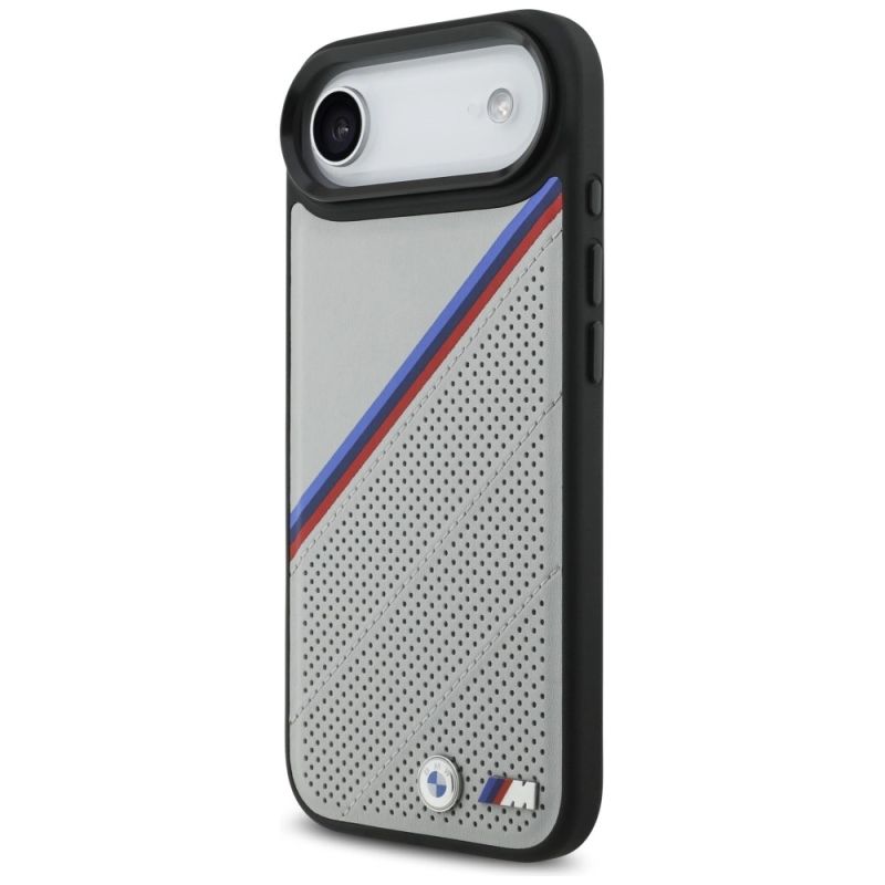 Etui BMW M Tricolor Metal Logo MagSafe do iPhone 17 Air - szare - obrazek 2