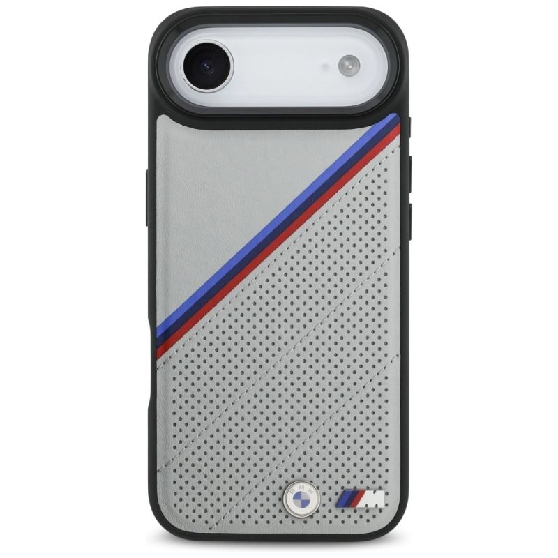 Etui BMW M Tricolor Metal Logo MagSafe do iPhone 17 Air - szare - obrazek 3
