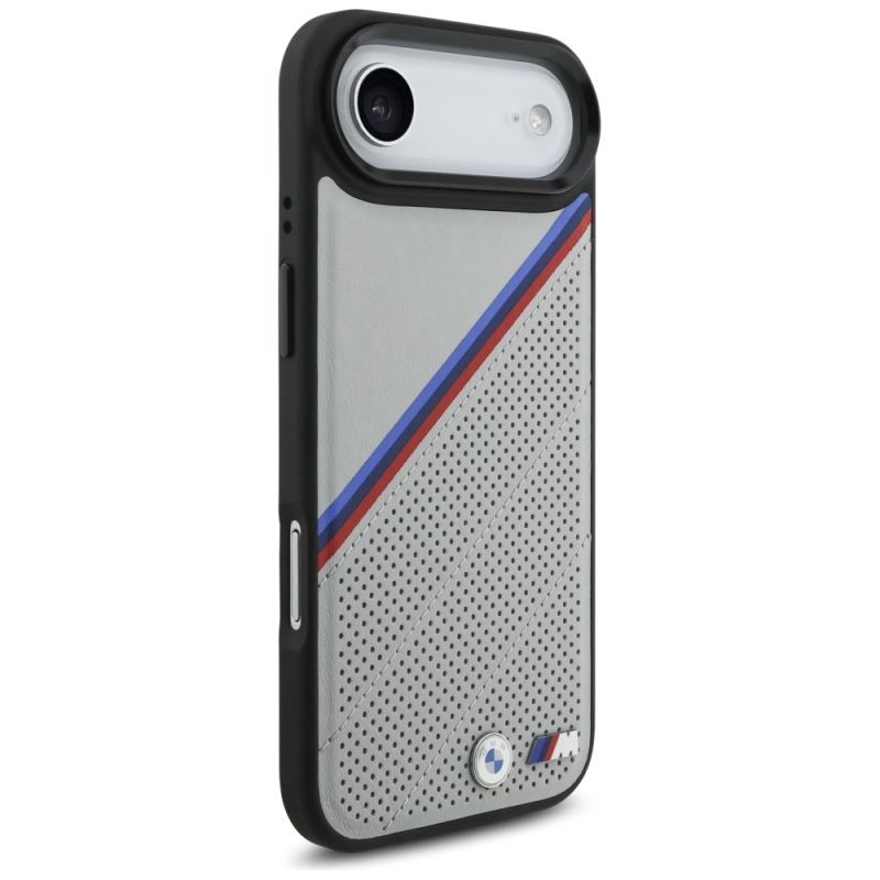 Etui BMW M Tricolor Metal Logo MagSafe do iPhone 17 Air - szare - obrazek 4
