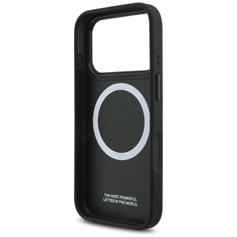 Etui BMW M Tricolor Metal Logo MagSafe do iPhone 17 Pro - czarne - obrazek 7