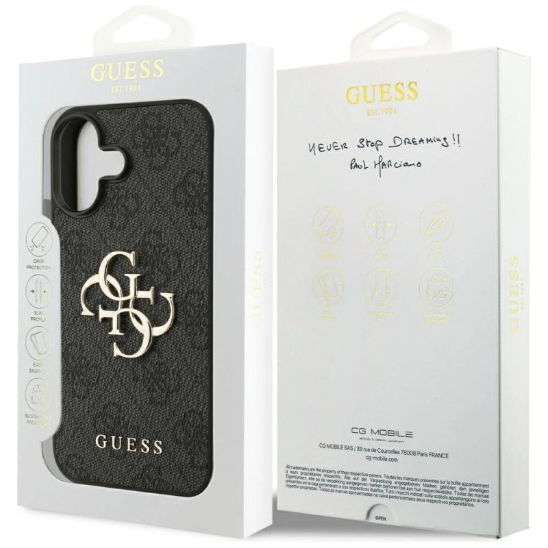 Etui Guess 4G Big Logo do iPhone 17 - czarne - obrazek 8