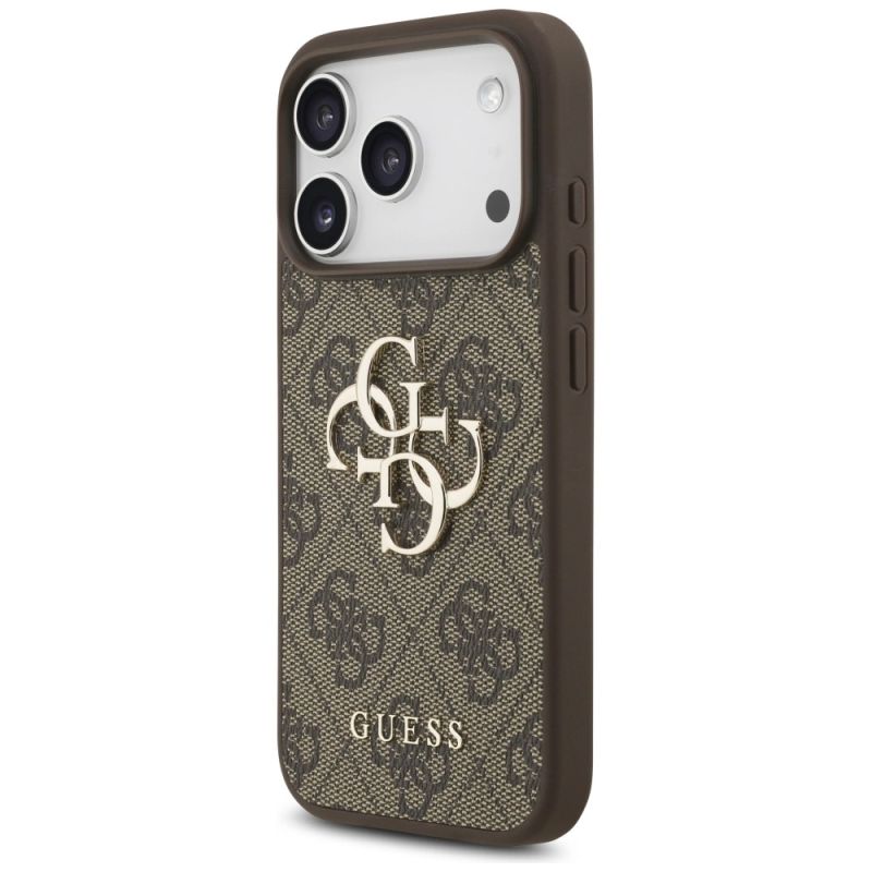 Etui Guess 4G Big Logo do iPhone 17 Pro - brązowe - obrazek 2