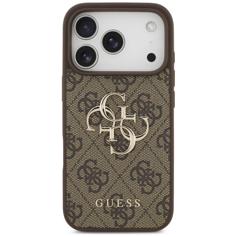 Etui Guess 4G Big Logo do iPhone 17 Pro - brązowe - obrazek 3