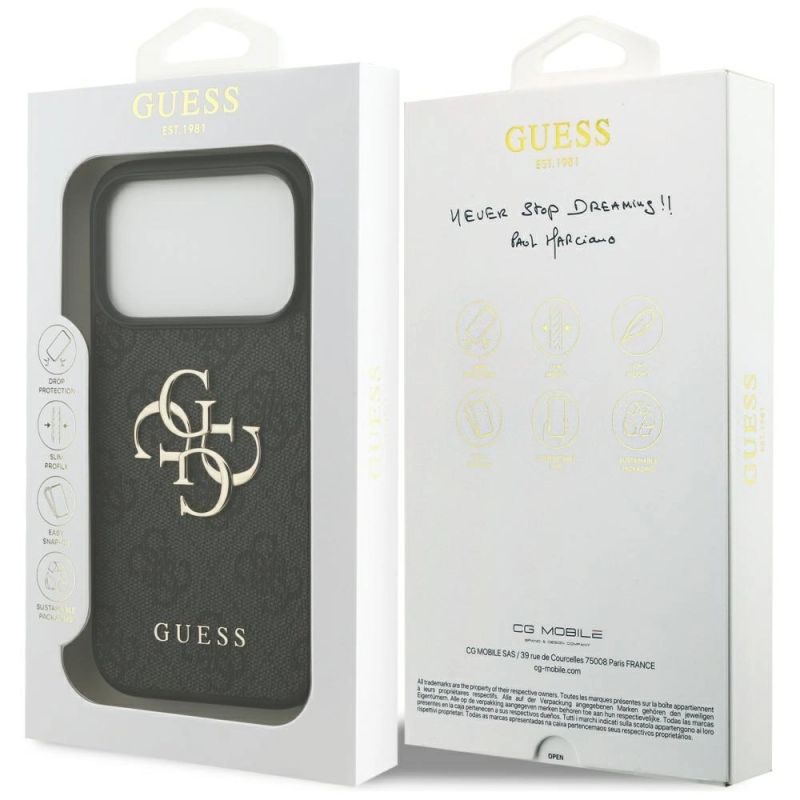 Etui Guess 4G Big Logo do iPhone 17 Pro - czarne - obrazek 8