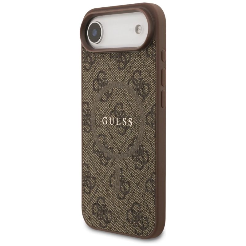 Etui Guess 4G Ring Classic Logo MagSafe na iPhone 17 Air - brązowe - obrazek 2