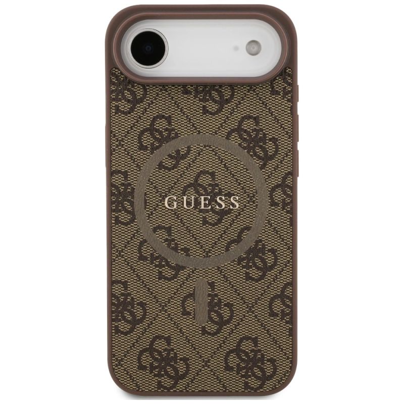 Etui Guess 4G Ring Classic Logo MagSafe na iPhone 17 Air - brązowe - obrazek 3
