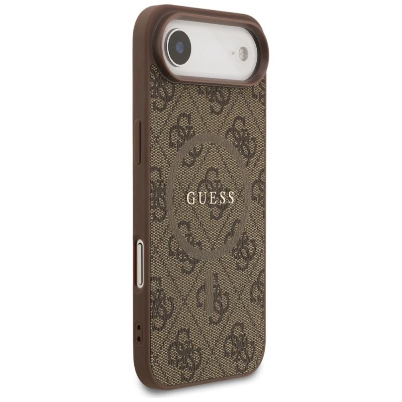 Etui Guess 4G Ring Classic Logo MagSafe na iPhone 17 Air - brązowe - obrazek 4