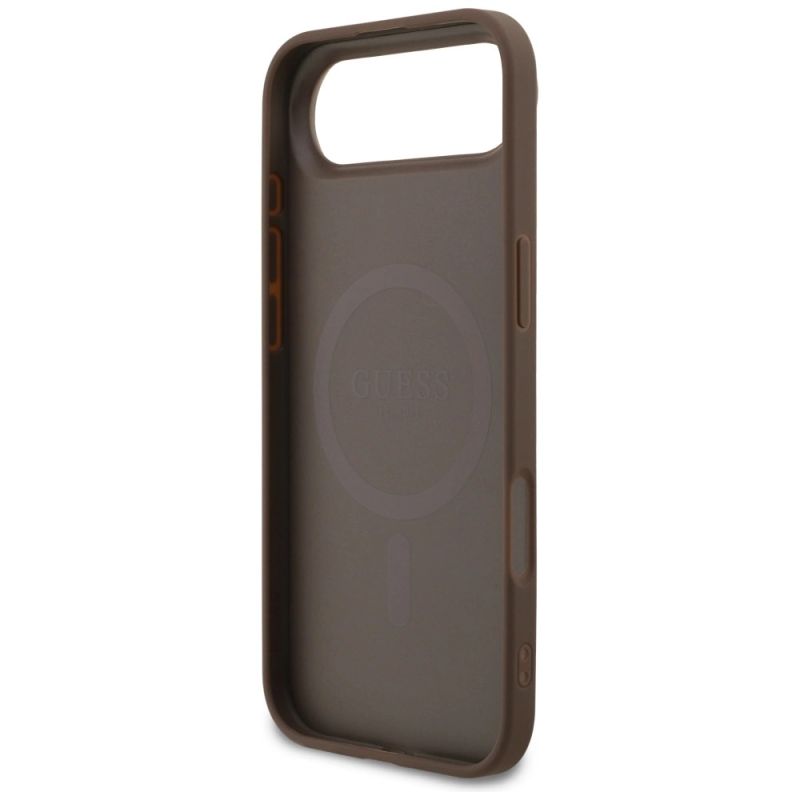 Etui Guess 4G Ring Classic Logo MagSafe na iPhone 17 Air - brązowe - obrazek 7