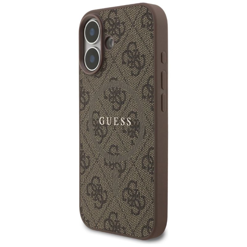 Etui Guess 4G Ring Classic Logo MagSafe na iPhone 17 - brązowe - obrazek 2