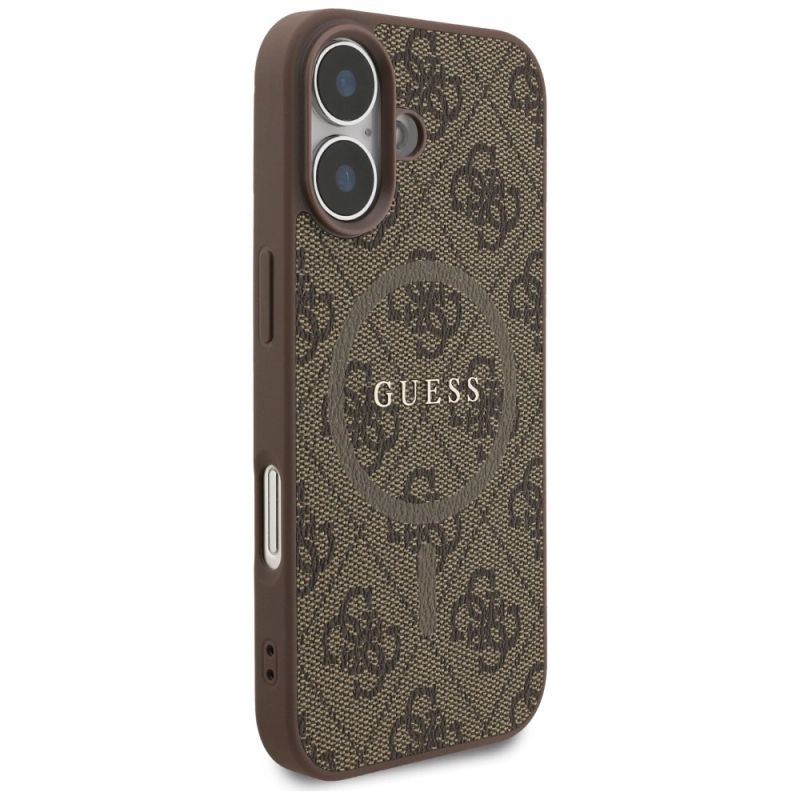 Etui Guess 4G Ring Classic Logo MagSafe na iPhone 17 - brązowe - obrazek 4