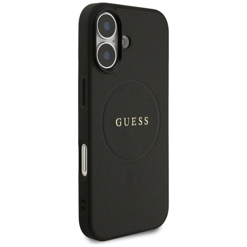 Etui Guess Grained Ring MagSafe do iPhone 17 - czarne - obrazek 4