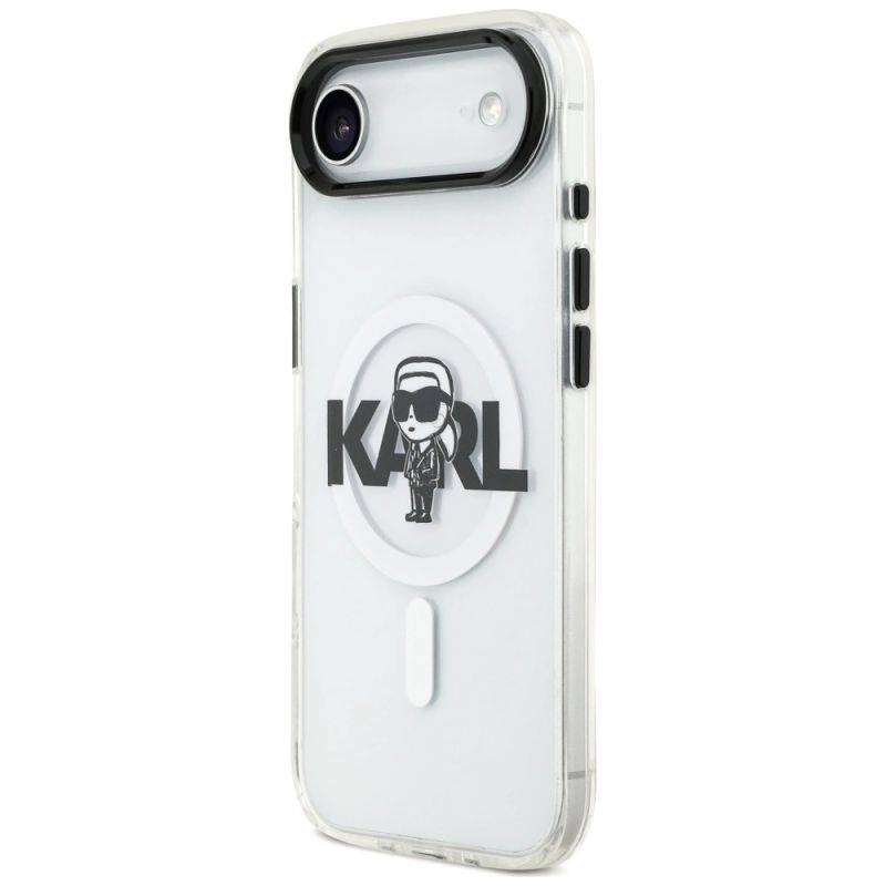 Etui Karl Lagerfeld IML Karl Sketch Logo MagSafe do iPhone 17 Air - przezroczyste - obrazek 2