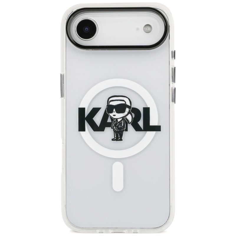 Etui Karl Lagerfeld IML Karl Sketch Logo MagSafe do iPhone 17 Air - przezroczyste - obrazek 3