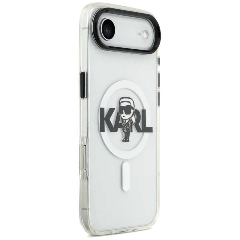Etui Karl Lagerfeld IML Karl Sketch Logo MagSafe do iPhone 17 Air - przezroczyste - obrazek 4
