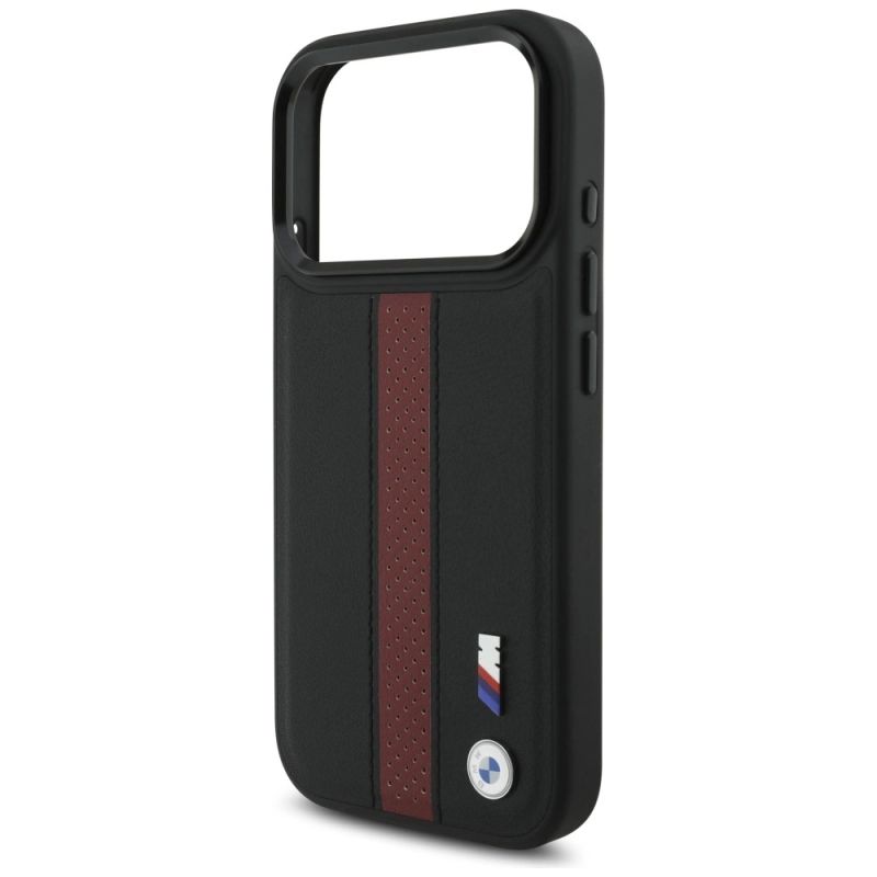 Etui BMW M Perforated Stripe Logo MagSafe na iPhone 17 Pro - czerwone - obrazek 6