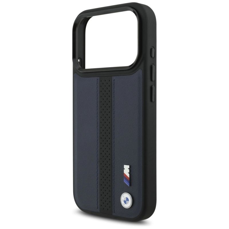 Etui BMW M Perforated Stripe Logo MagSafe na iPhone 17 Pro - granatowe - obrazek 6