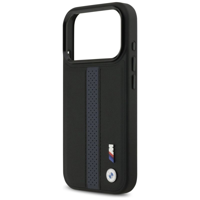 Etui BMW M Perforated Stripe Logo MagSafe na iPhone 17 Pro - niebieskie - obrazek 6
