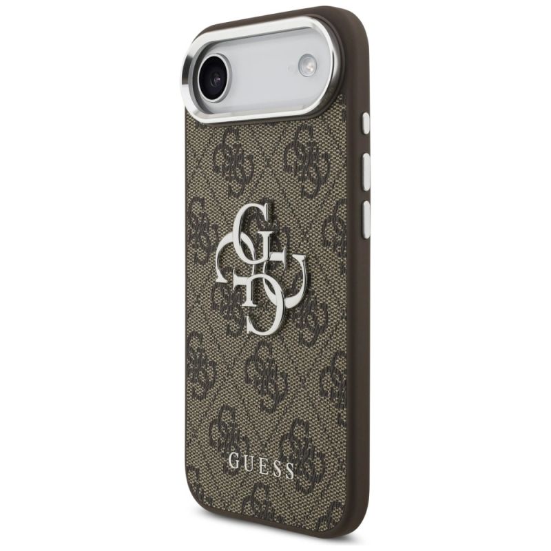 Etui Guess 4G Big 4G Classic Logo na iPhone 17 Air - brązowo-srebrne - obrazek 2
