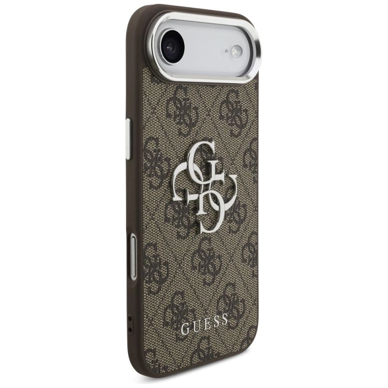 Etui Guess 4G Big 4G Classic Logo na iPhone 17 Air - brązowo-srebrne - obrazek 4
