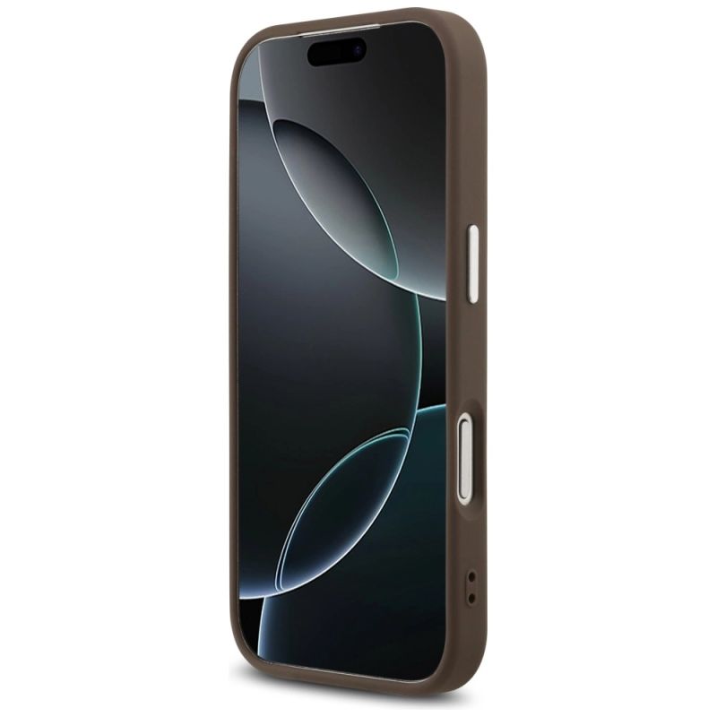 Etui Guess 4G Big 4G Classic Logo na iPhone 17 Pro brązowy - srebrne - obrazek 5