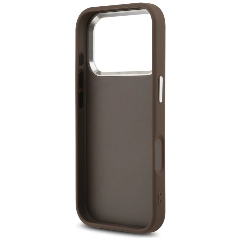 Etui Guess 4G Big 4G Classic Logo na iPhone 17 Pro brązowy - srebrne - obrazek 7