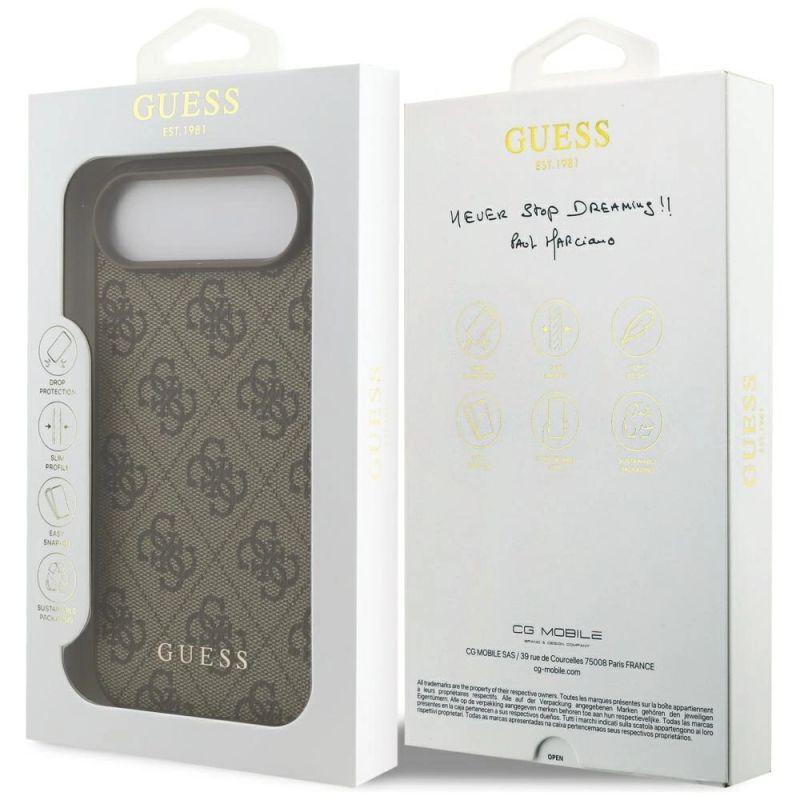 Etui Guess 4G Classic na iPhone 17 Air - brązowe - obrazek 8