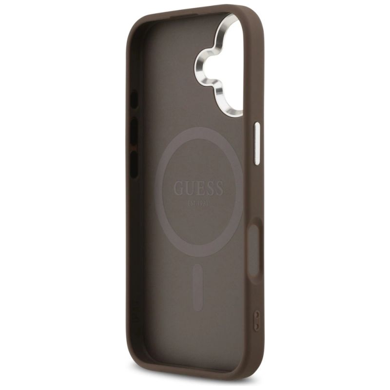 Etui Guess 4G Classic Logo MagSafe na iPhone 17 - brązowe - obrazek 7
