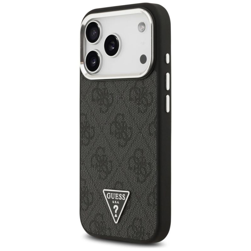 Etui Guess 4G Triangle Logo MagSafe na iPhone 17 Pro - czarne - obrazek 2