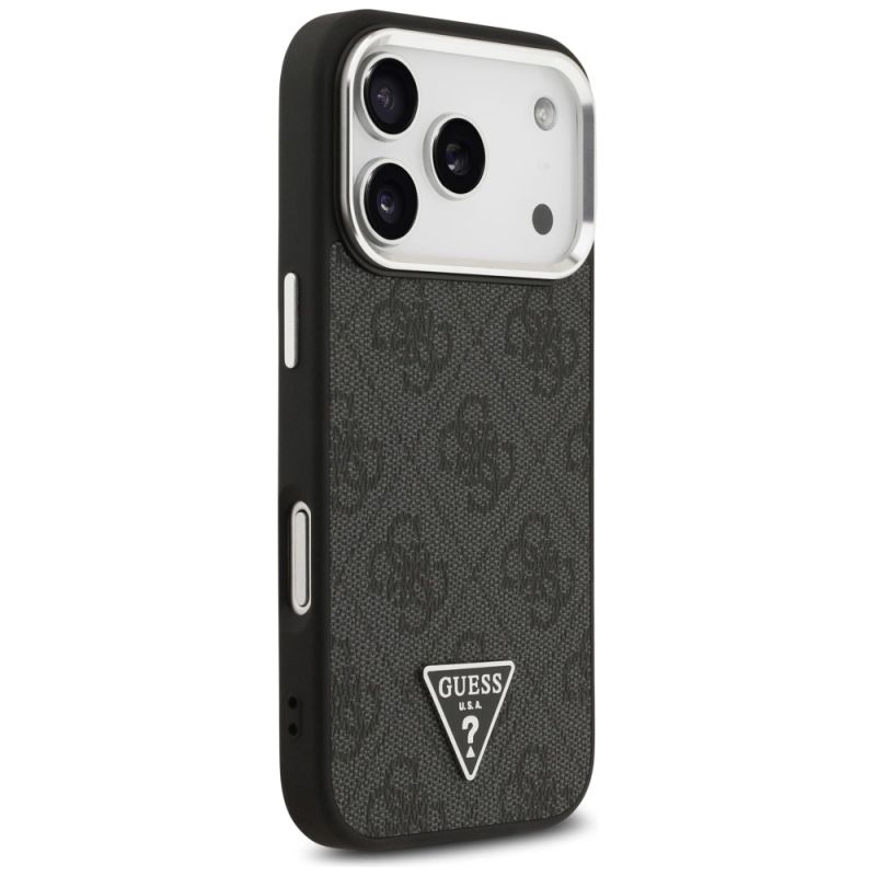 Etui Guess 4G Triangle Logo MagSafe na iPhone 17 Pro - czarne - obrazek 4