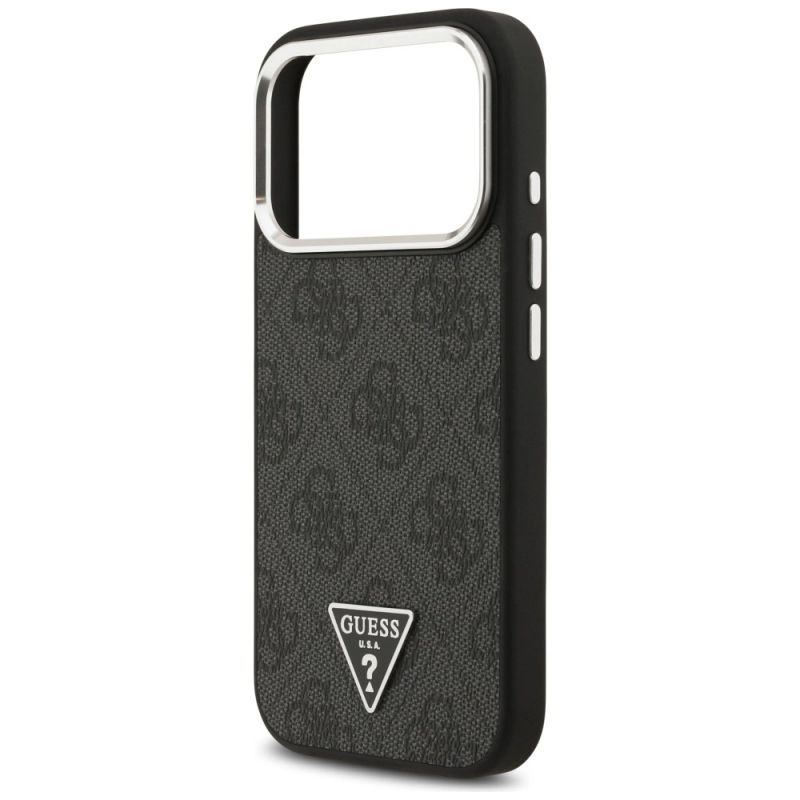Etui Guess 4G Triangle Logo MagSafe na iPhone 17 Pro - czarne - obrazek 6