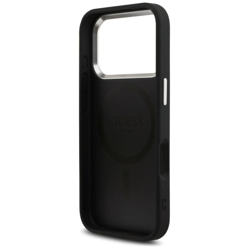 Etui Guess 4G Triangle Logo MagSafe na iPhone 17 Pro - czarne - obrazek 7