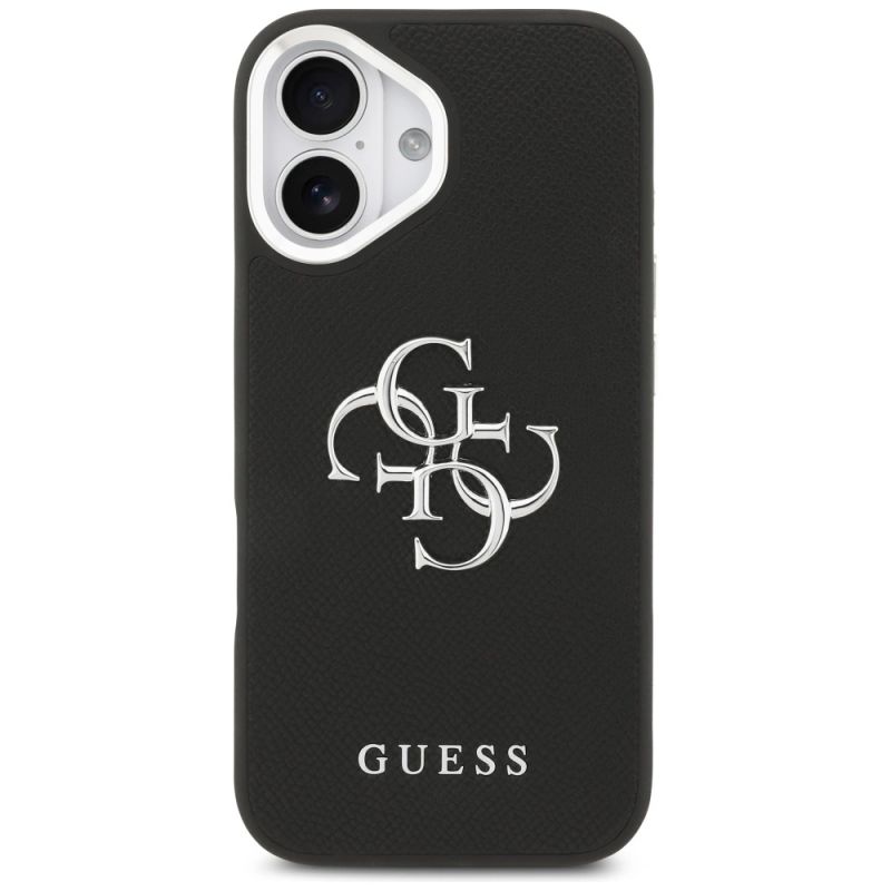 Etui Guess Grained Big 4G Classic Logo na iPhone 17 - czarne - obrazek 3