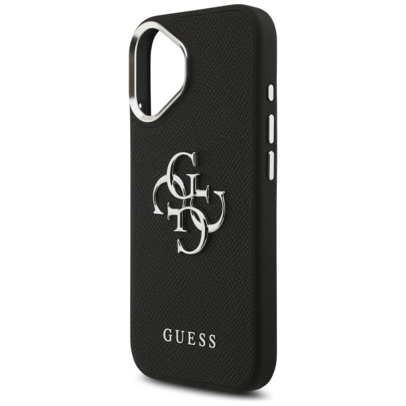 Etui Guess Grained Big 4G Classic Logo na iPhone 17 - czarne - obrazek 6