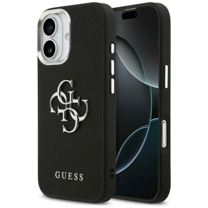 Etui Guess Grained Big 4G Classic Logo na iPhone 17 - czarne - obrazek 9