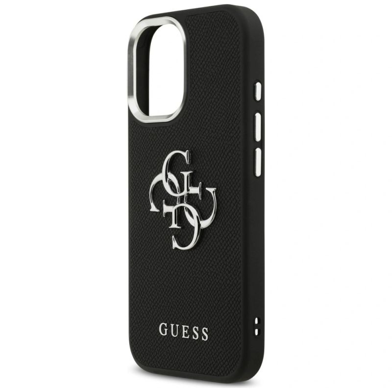 Etui Guess Grained Big 4G Classic Logo na iPhone 17 - czarne - obrazek 14