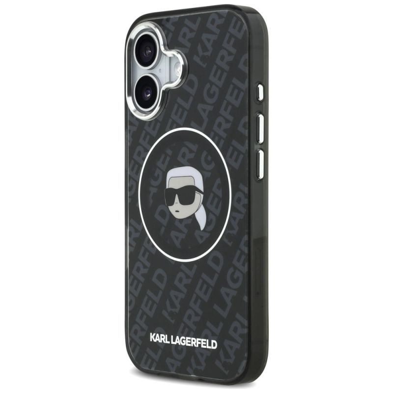 Etui Karl Lagerfeld IML Karl Head Logo MagSafe na iPhone 17 - czarne - obrazek 2