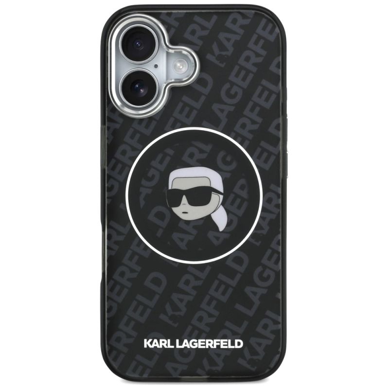 Etui Karl Lagerfeld IML Karl Head Logo MagSafe na iPhone 17 - czarne - obrazek 3