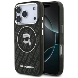 Etui Karl Lagerfeld IML Karl Head Logo MagSafe na iPhone 17 Pro - czarne