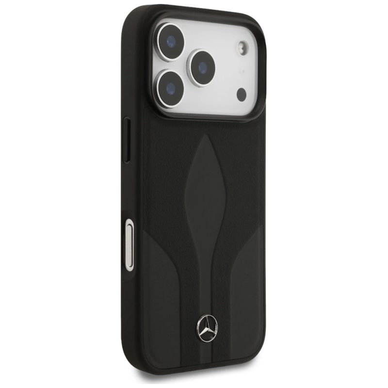 Etui Mercedes Leather The Move MagSafe na iPhone 17 Pro - czarne - obrazek 4