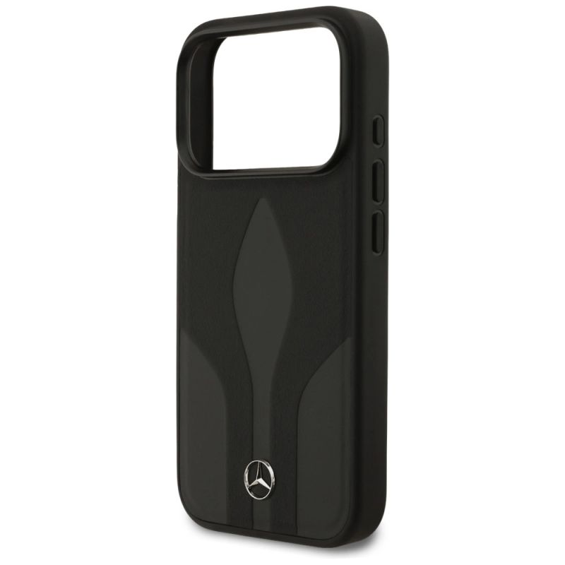 Etui Mercedes Leather The Move MagSafe na iPhone 17 Pro - czarne - obrazek 6