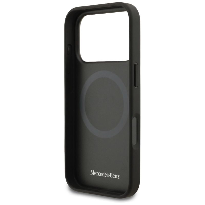Etui Mercedes Leather The Move MagSafe na iPhone 17 Pro - czarne - obrazek 7