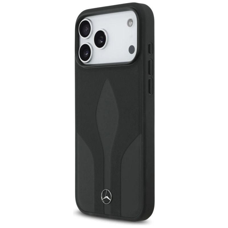 Etui Mercedes Leather The Move MagSafe na iPhone 17 Pro Max - czarne - obrazek 2