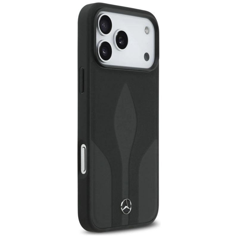 Etui Mercedes Leather The Move MagSafe na iPhone 17 Pro Max - czarne - obrazek 4