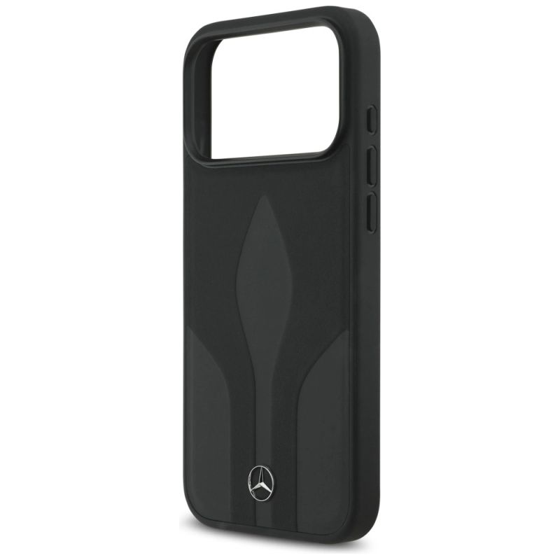 Etui Mercedes Leather The Move MagSafe na iPhone 17 Pro Max - czarne - obrazek 6