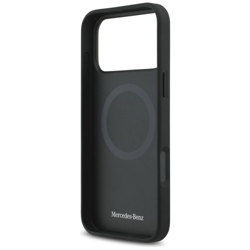 Etui Mercedes Leather The Move MagSafe na iPhone 17 Pro Max - czarne - obrazek 7
