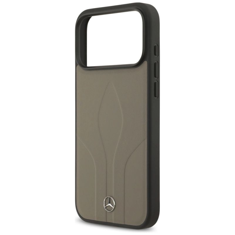 Etui Mercedes Leather The Move MagSafe na iPhone 17 Pro Max - beżowe - obrazek 6