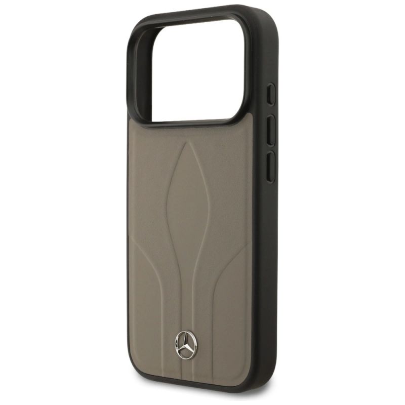 Etui Mercedes Leather The Move MagSafe na iPhone 17 Pro - beżowe - obrazek 6
